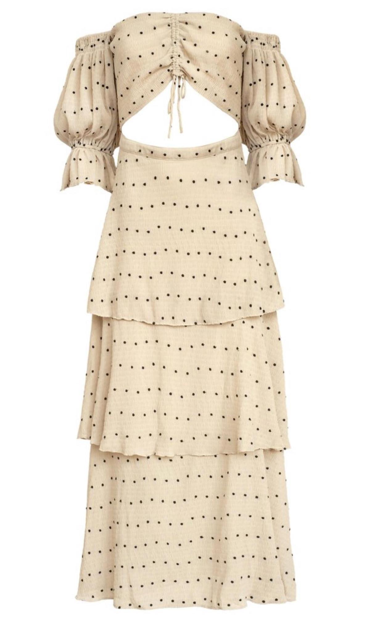 Sir The Label Camille Cut Out Floor Length Gown Cream | AU 10 - Image 3