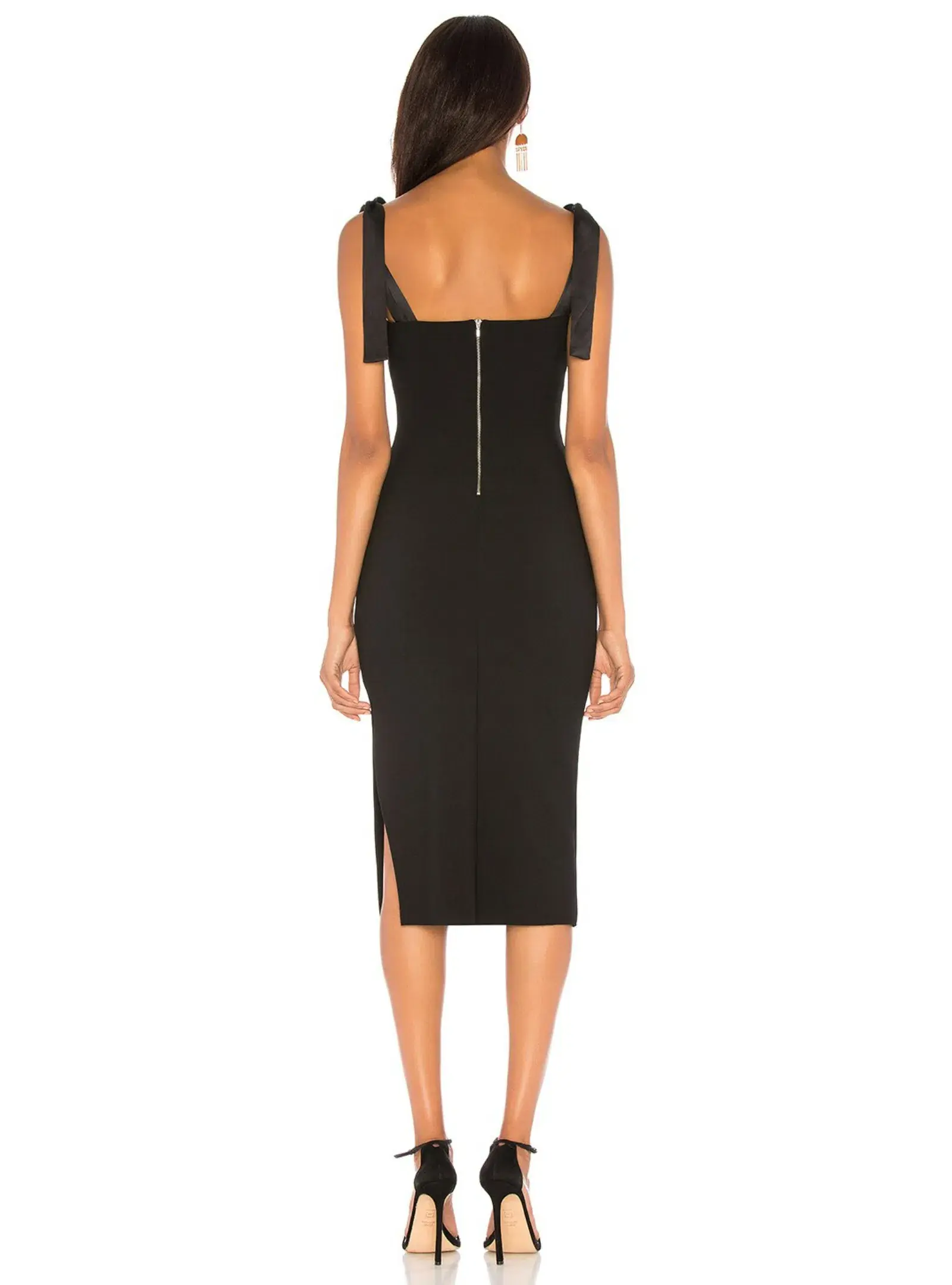 Bec & Bridge Tasha Cutout Midi Dress Black Size AU 6 - Image 3