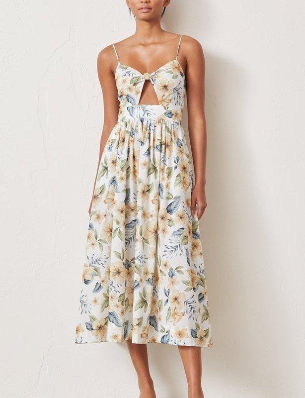 Bec & Bridge Fleurette Midi Dress | Floral Print | Size 8 - Image 1
