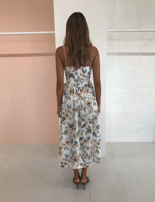 Bec & Bridge Fleurette Midi Dress | Floral Print | Size 8 for rent on The Volte - main image