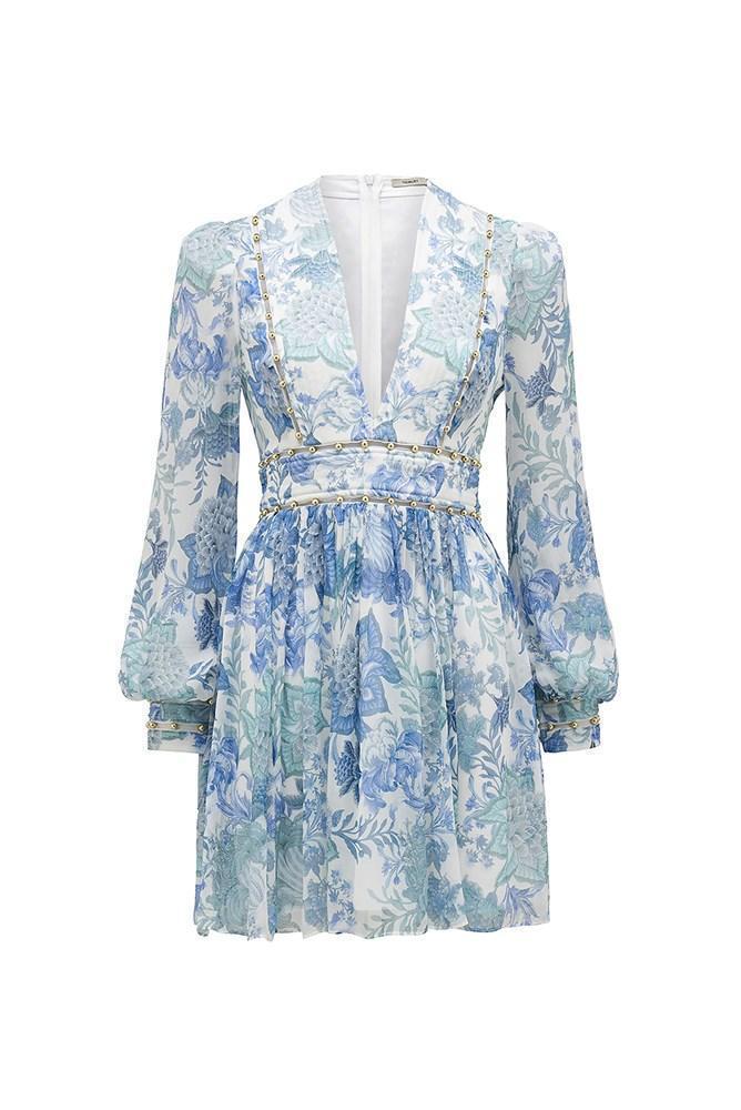 Thurley Cleo Dress Blue Size 8 - Image 3