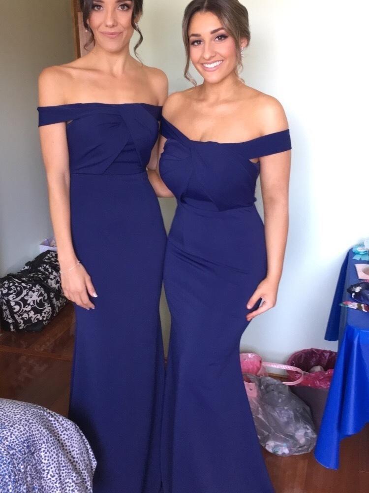 Jadore Navy Blue Formal Evening Dress - Image 1
