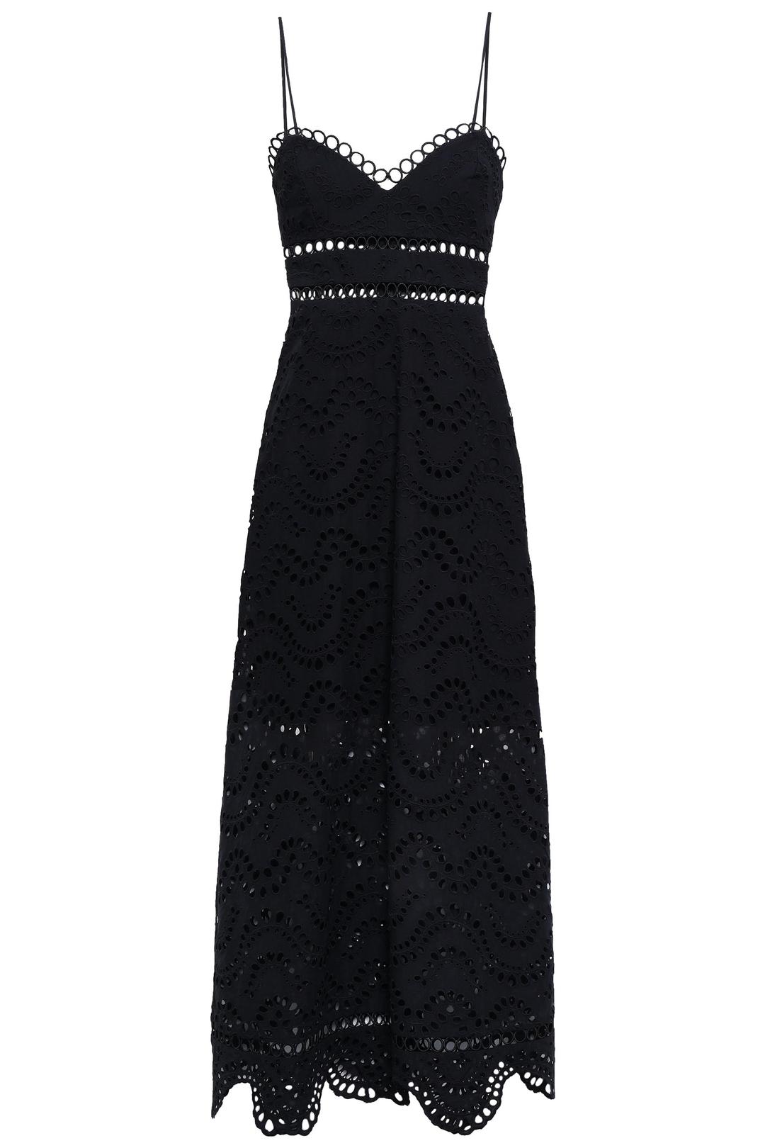 Zimmermann Jaya Wave Midi Dress Black Size 2 / Au 12 for rent on The Volte - main image