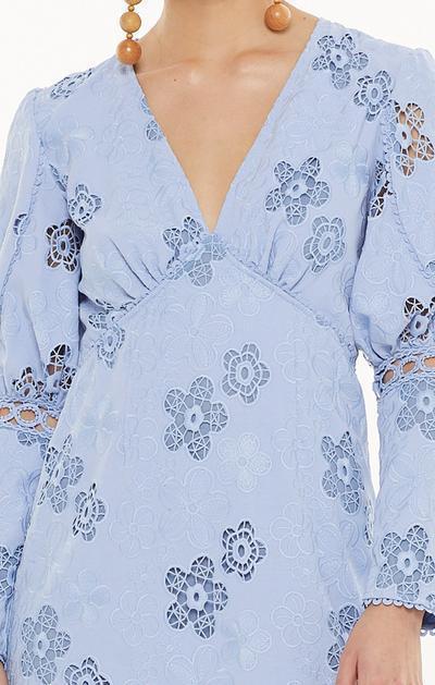 Blue Hue LS mini dress - Image 2
