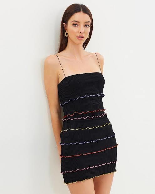 Bec & Bridge La Bambi Mini Dress Black Size AU 6 - Image 3