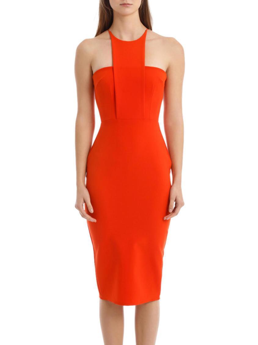 Alex Perry Piper Dress Orange Size 10 - Image 1