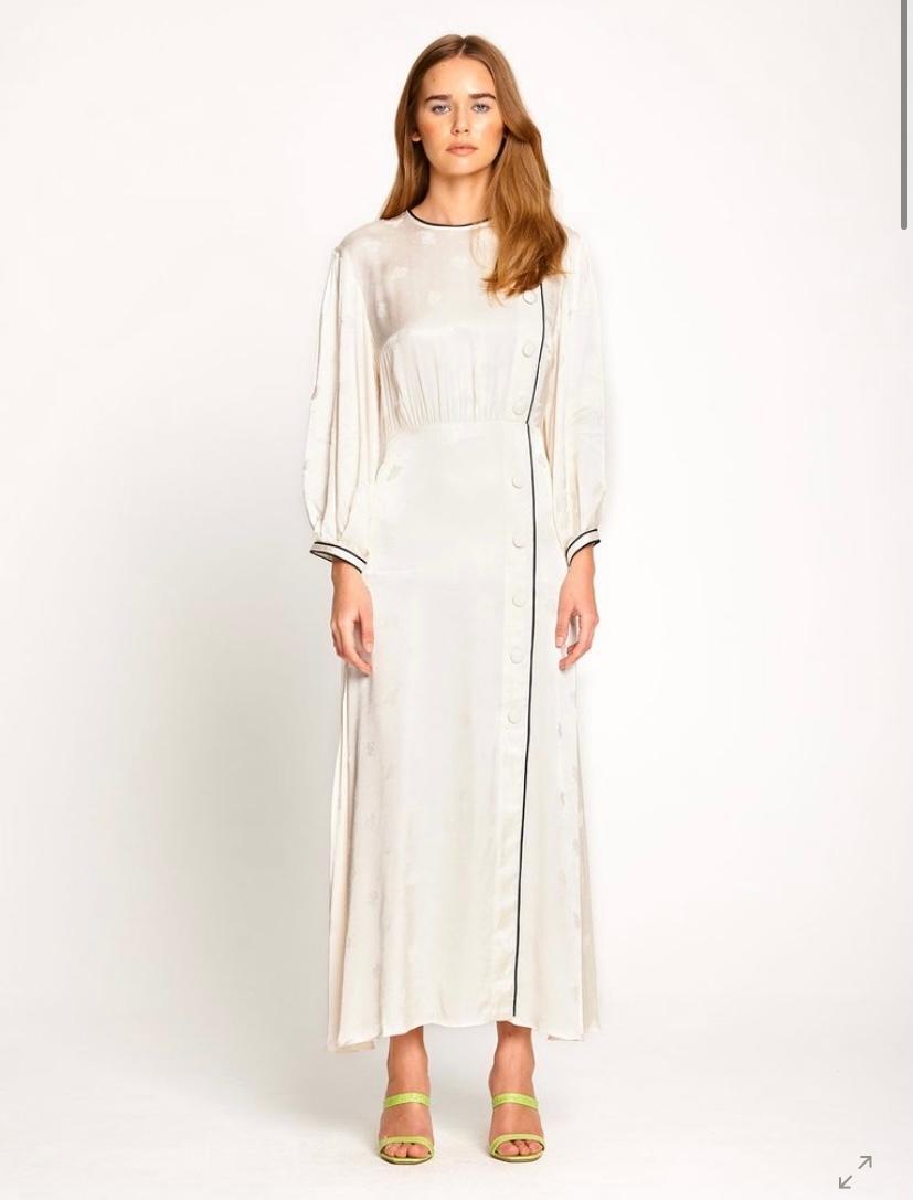 Alice McCall Hotel Lobby Midi Dress, cream in size 6 - Image 1