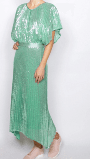 Flannel- Smoke and Mirrors Dress in mint size 6 - Image 1