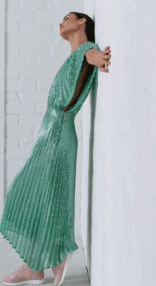 Flannel- Smoke and Mirrors Dress in mint size 6 - Image 4