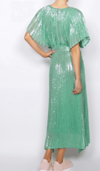 Flannel- Smoke and Mirrors Dress in mint size 6 - Image 2