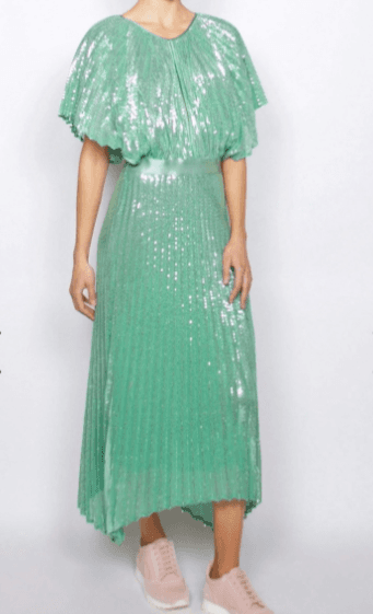 Flannel- Smoke and Mirrors Dress in mint size 6 - Image 3