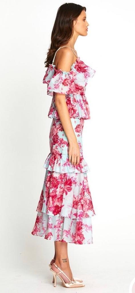 Alice McCall Flamingo Midi Dress in Spearmint in Size 6. - Image 2