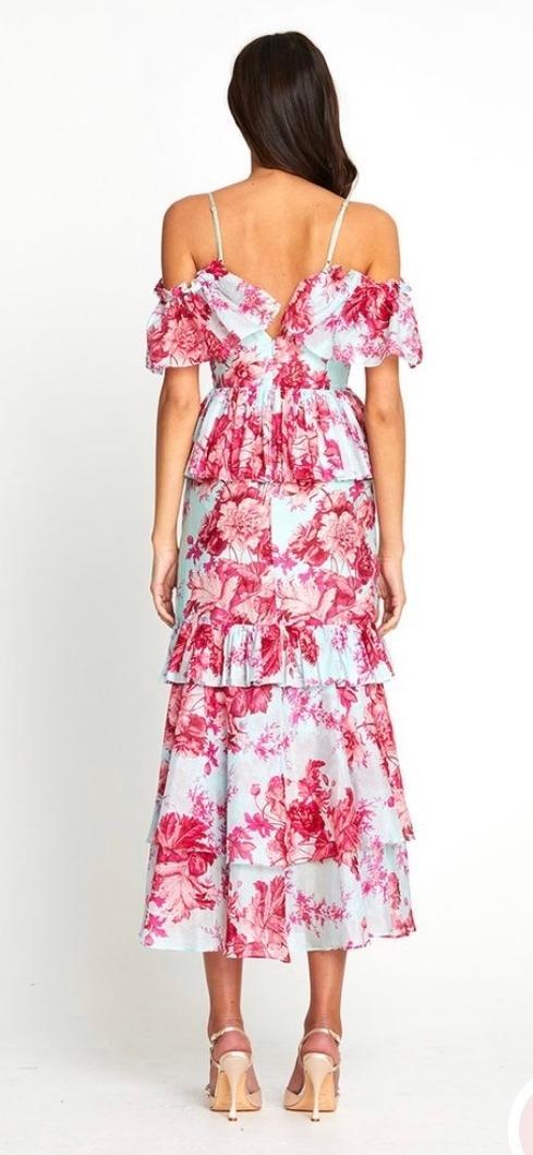 Alice McCall Flamingo Midi Dress in Spearmint in Size 6. - Image 3