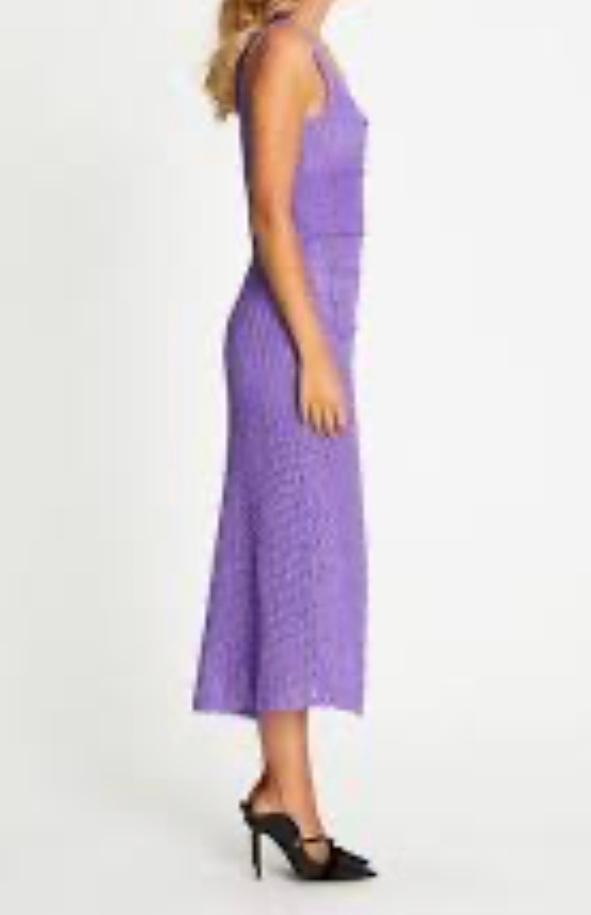 Alice McCall Coney Island Midi Dress in Violet Size 6. - Image 3