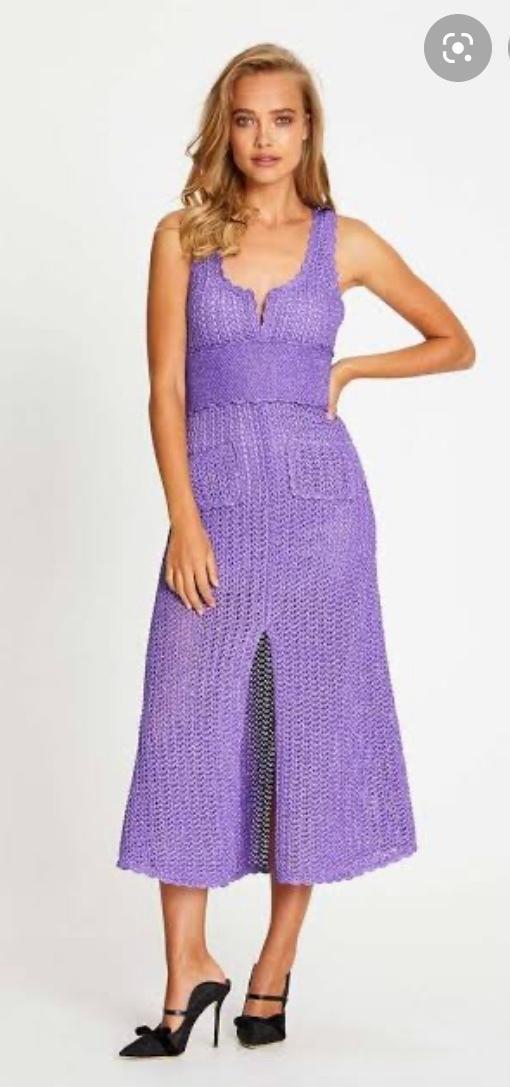 Alice McCall Coney Island Midi Dress in Violet Size 6. - Image 4