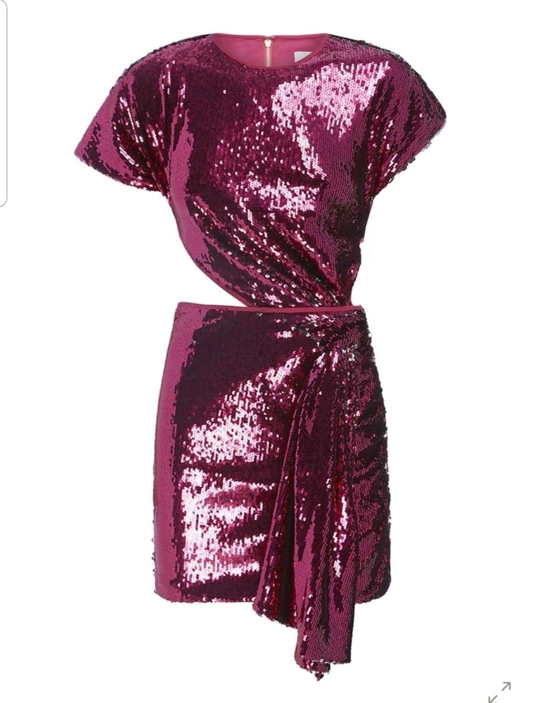 Alice McCall Orchid Mini Dress Dahlia Pink Size 4 - Image 3