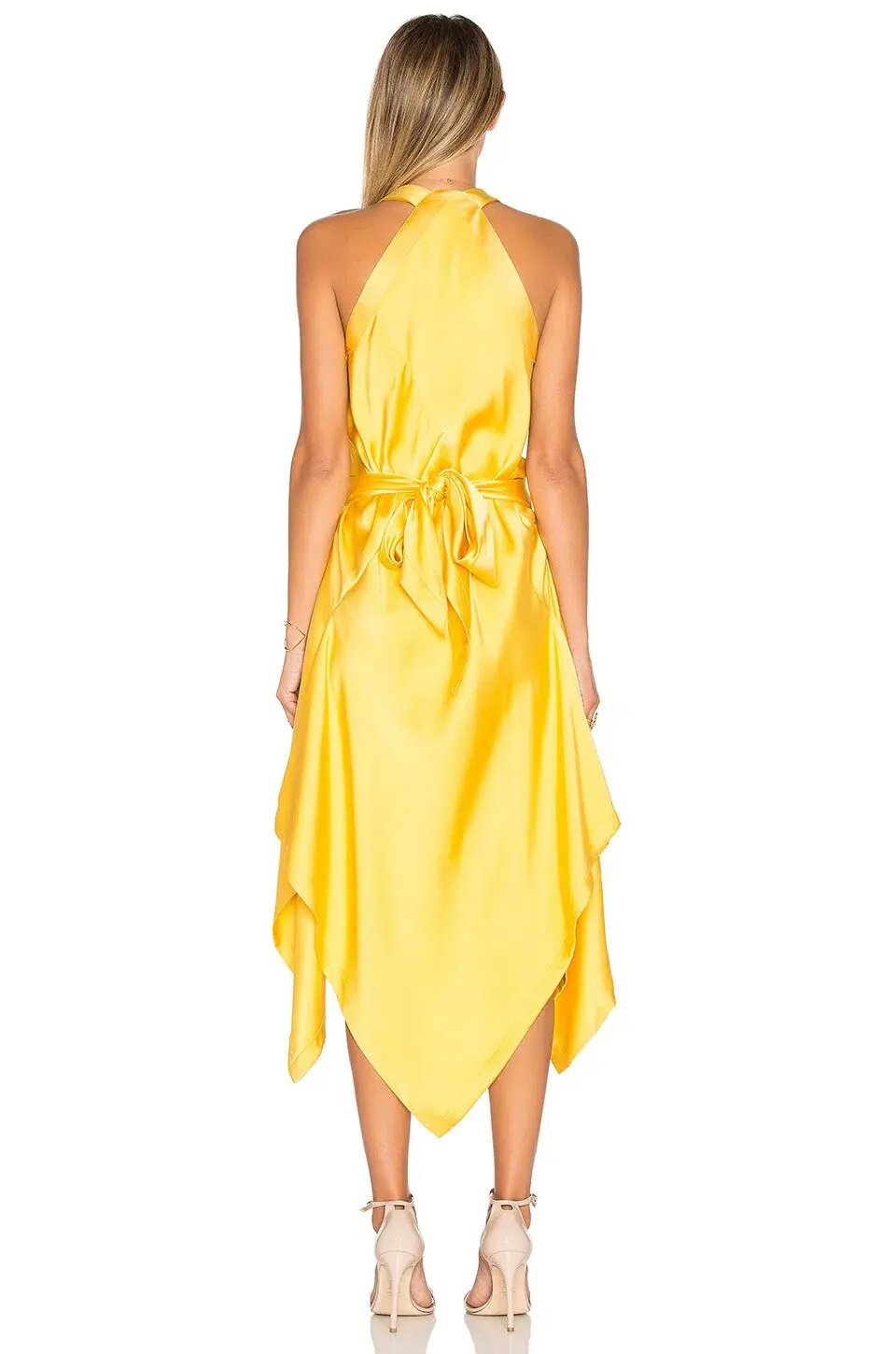 KITX Fluid Drape Dress In Marigold Size 6 - Image 3