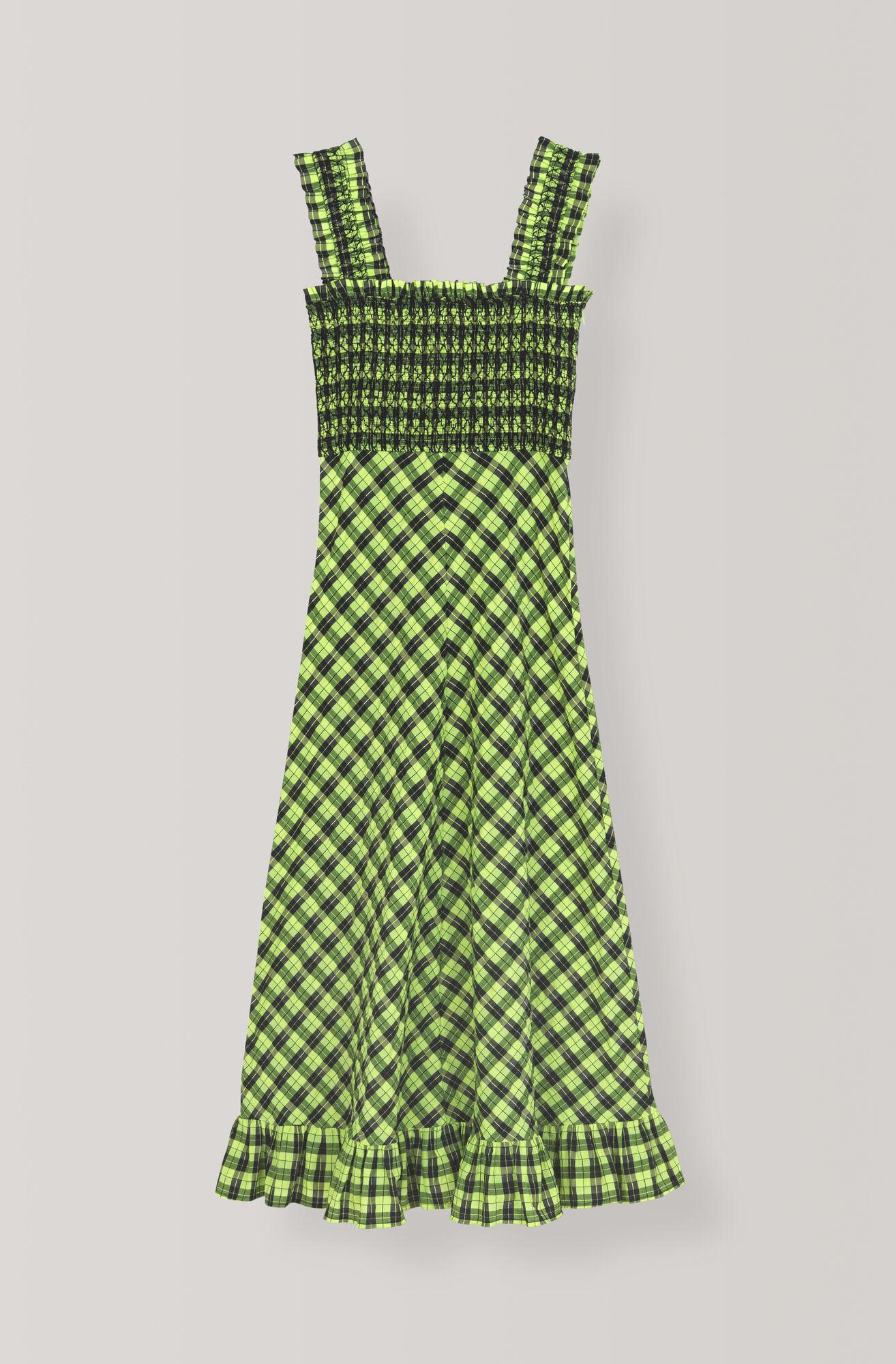Ganni Seersucker Check Dress - Image 4