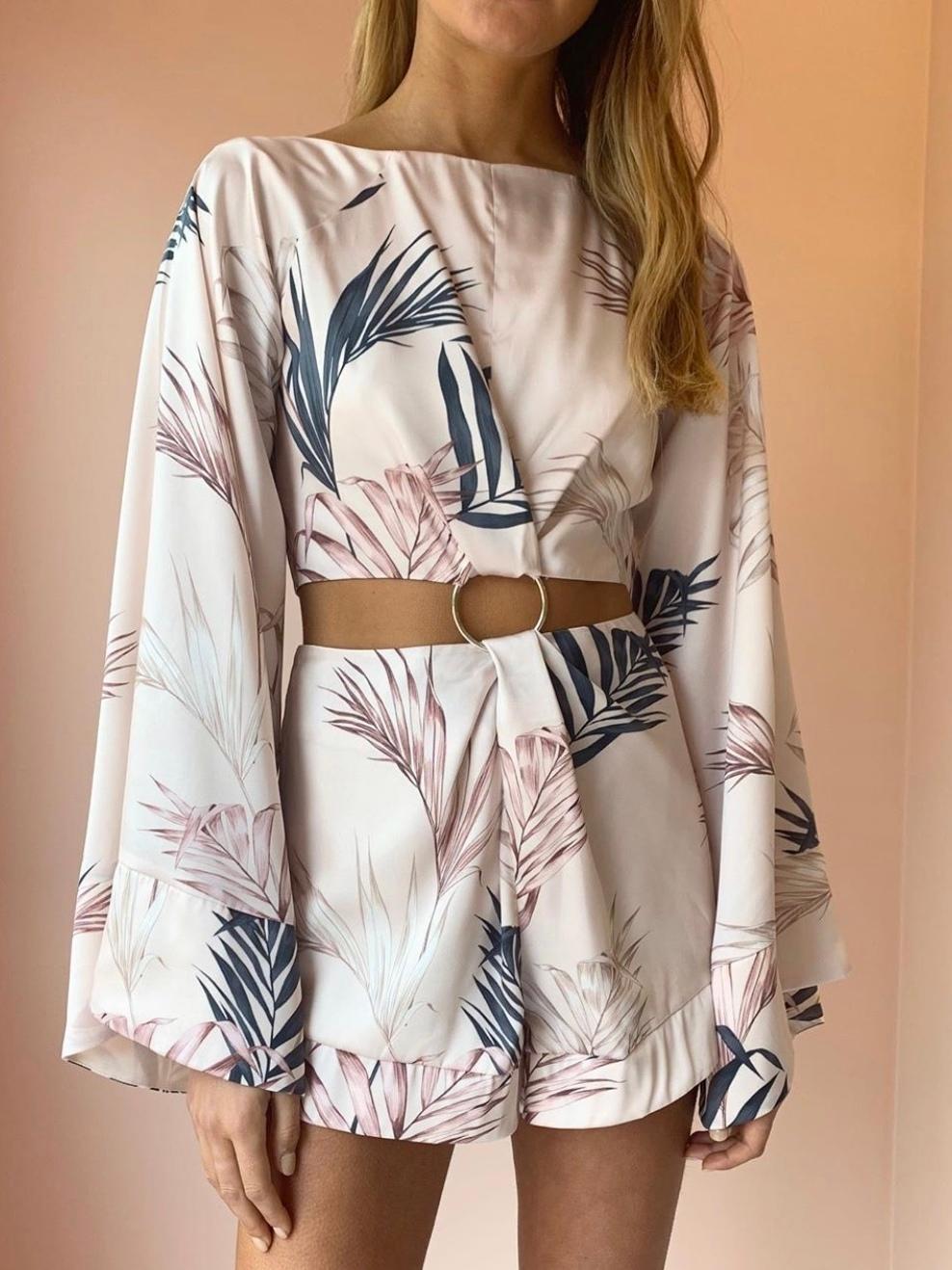 Significant Other Nowhere Romper in Palm Blush Size AU 6 - Image 2