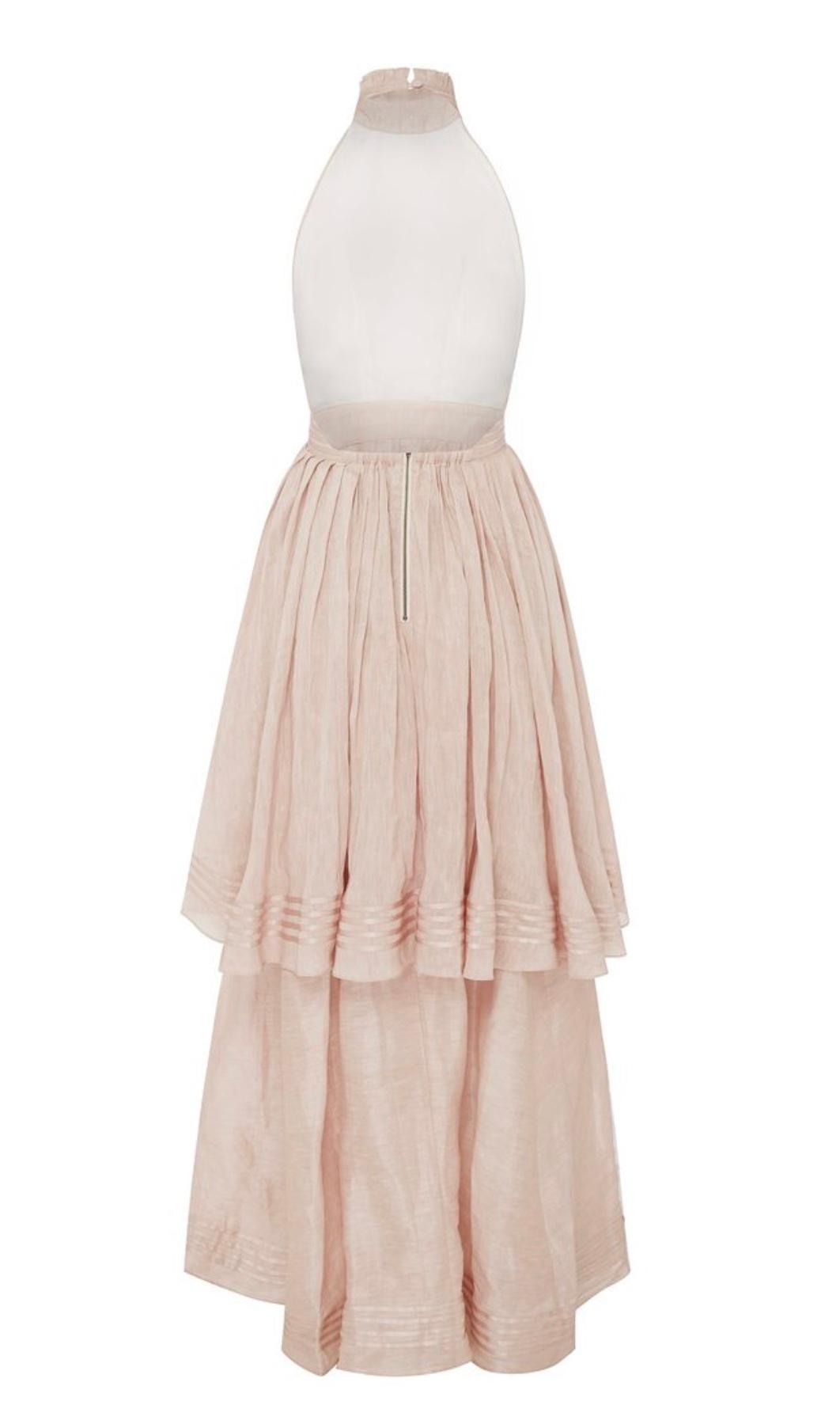Aje Sienna Dress Blush Size 8 - Image 4