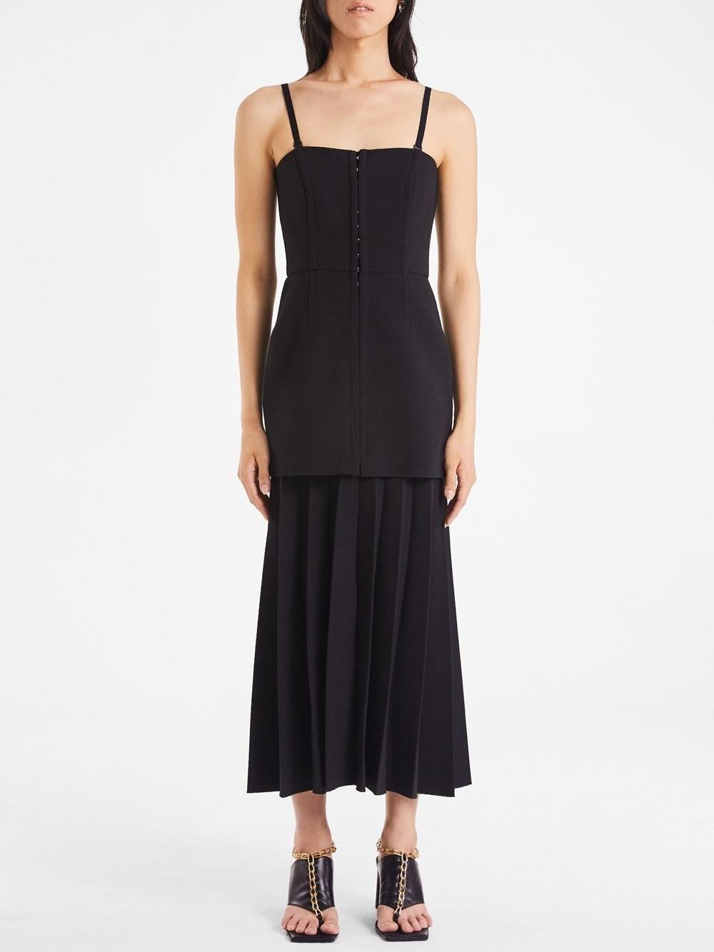 Dion Lee HOOK & EYE PLEAT CREPE DRESS - Image 1