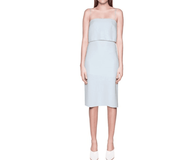 Dion Lee Blue Column Midi Dress Size 8  for rent on The Volte - main image