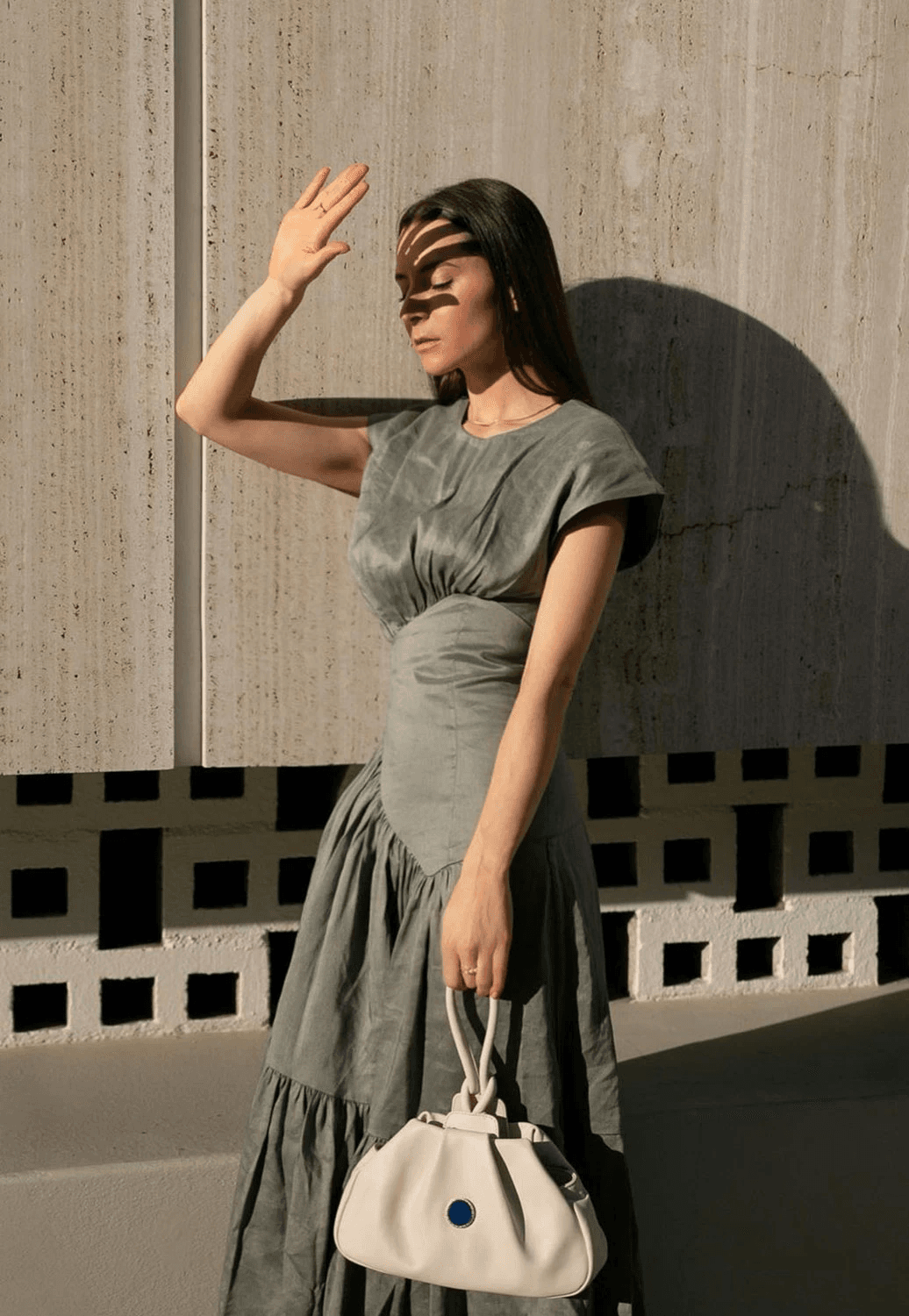 Aje Reflection Dress Oakmoss Size 8 - Image 2