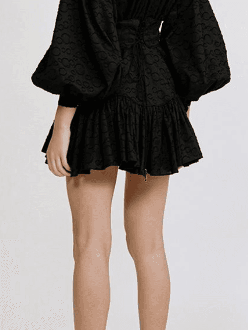 Acler Bastia Mini Dress Black Size 6 - Image 4
