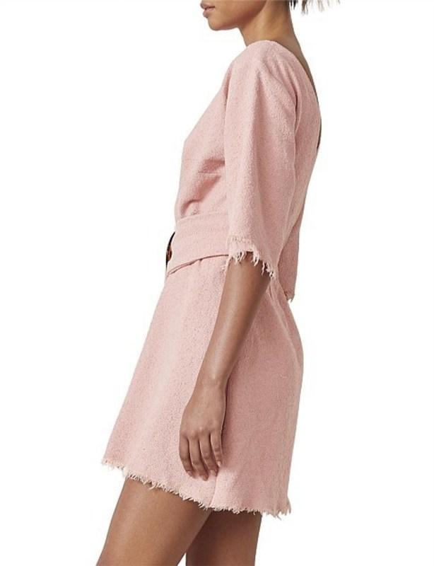 Bec & Bridge Ollie Mini Dress Musk Pink Size 8  for rent on The Volte - main image