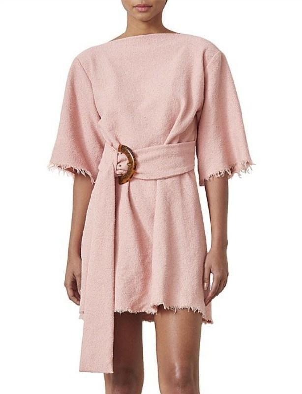 Bec & Bridge Ollie Mini Dress Musk Pink Size 8  for rent on The Volte - main image