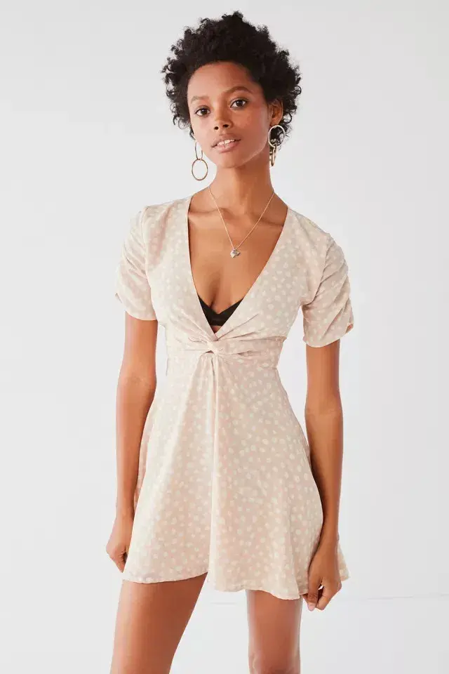 Sir the Label The Valentina Mini Dress Cream Size 10 - Image 1