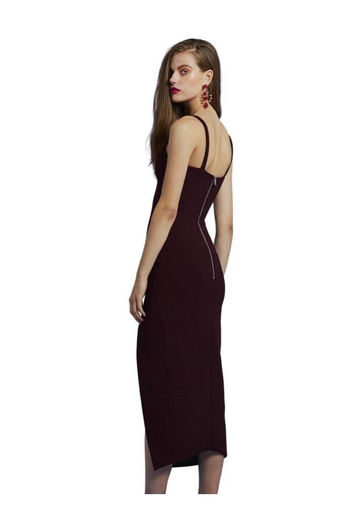 By Johnny Contour Lines Split Midi Dress Size 12 - Image 2