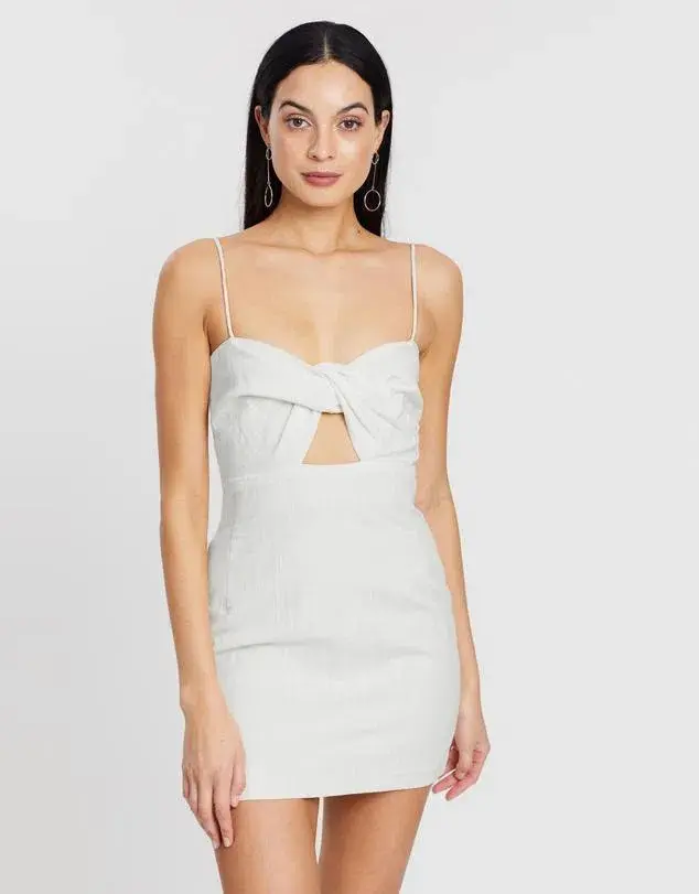 Bec & Bridge Ana Mini Dress White Size 8 - Image 2
