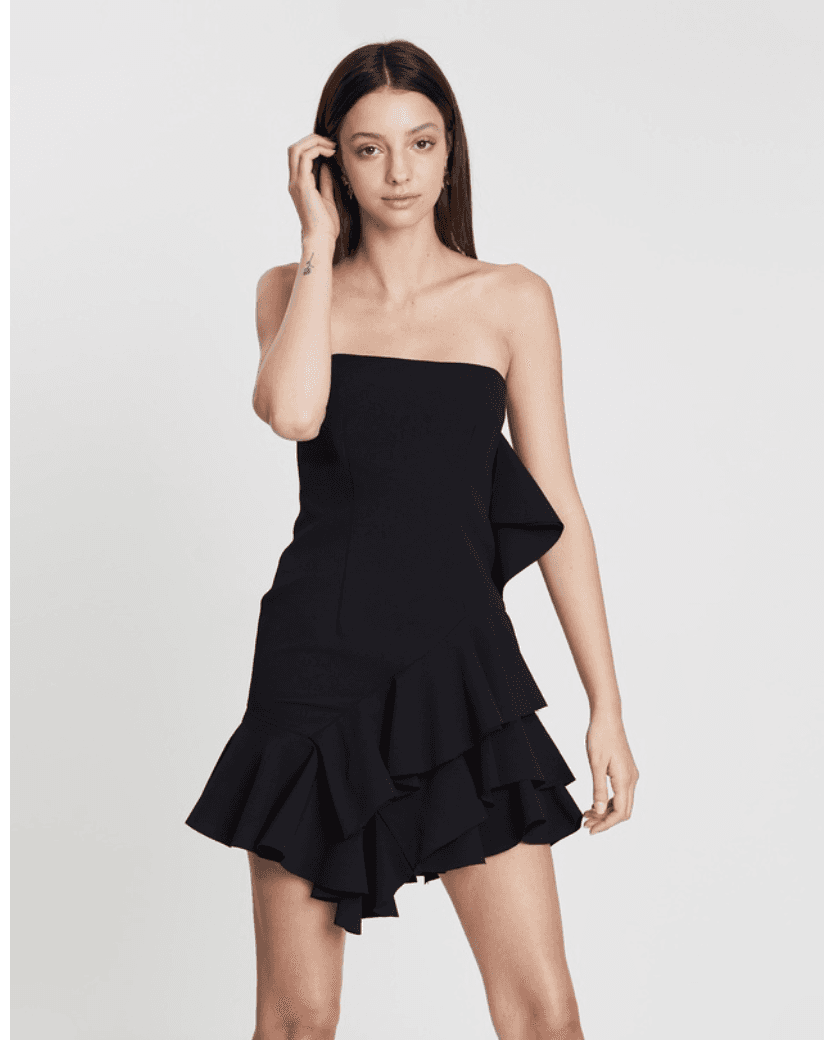 By Johnny Lily Strapless Flounce Mini Dress Size 10 - Image 1