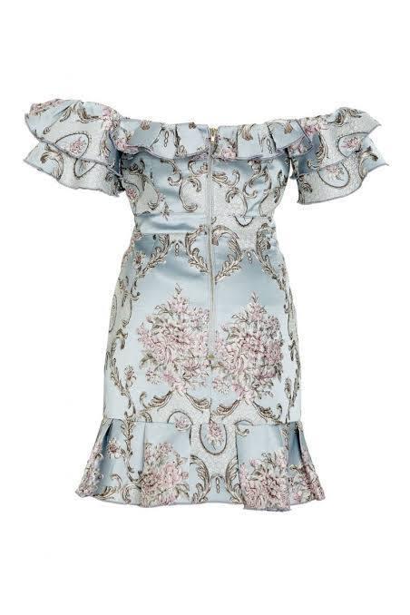 We Are Kindred Mollie Off Shoulder Mini Dress Print Size AU 10 / M - Image 4