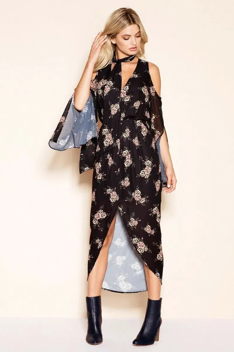 Sheike Midnight Bloom Dress Print Size 6 - Image 1