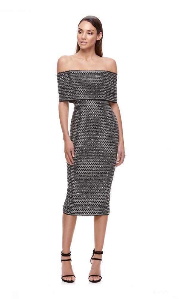 Eliya the Label Midi Dress Black Size 6 - Image 1