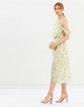 Camilla and Marc Lucia Midi Dress Print White Size 14 - Image 3