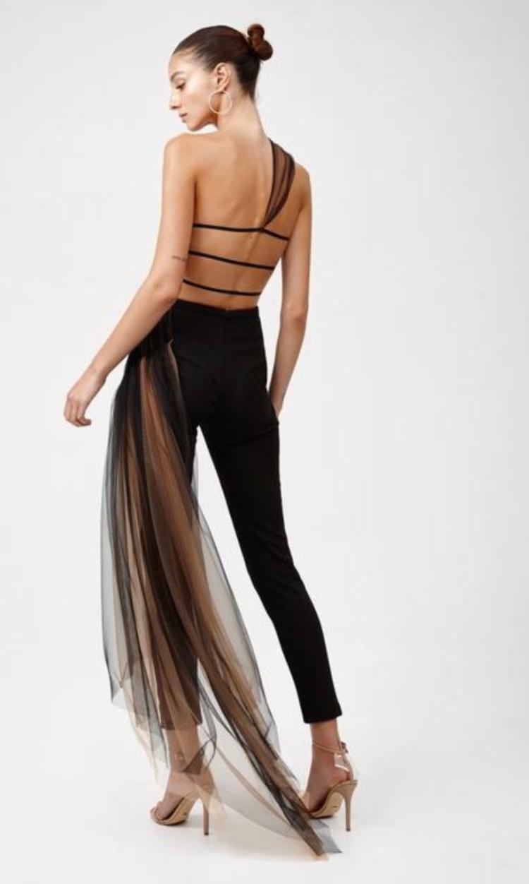 Lexi Audette Jumpsuit Black Size 8 - Image 3