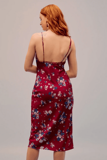 Keepsake The Label Cherished Midi Dress in Raspberry Bloom Floral Size 10 - Image 3
