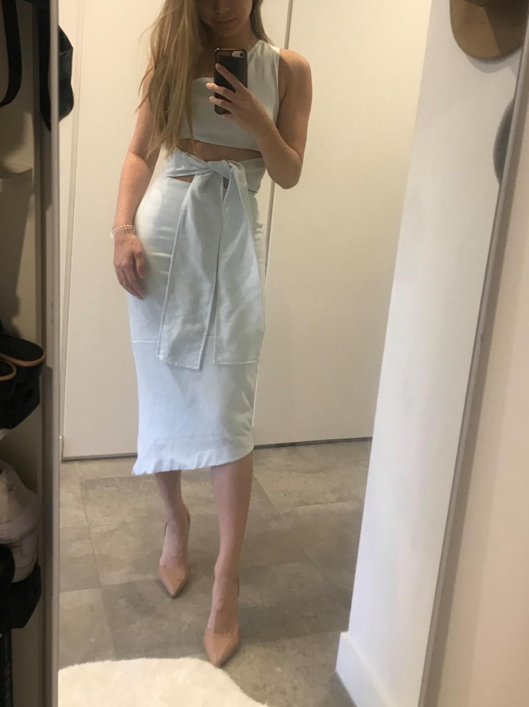 Maurie & Eve After Midnight Dress Baby Blue Size 6 for rent on The Volte - main image