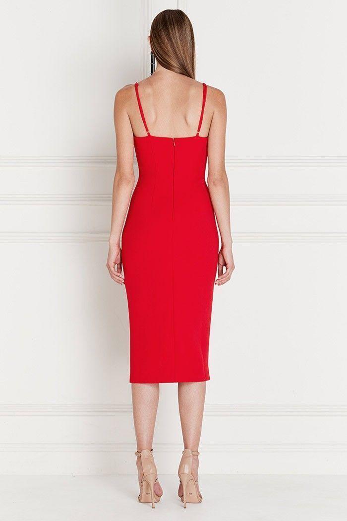 Asilio Arnoux Loop and Tie Dress Red Size 6 - Image 2