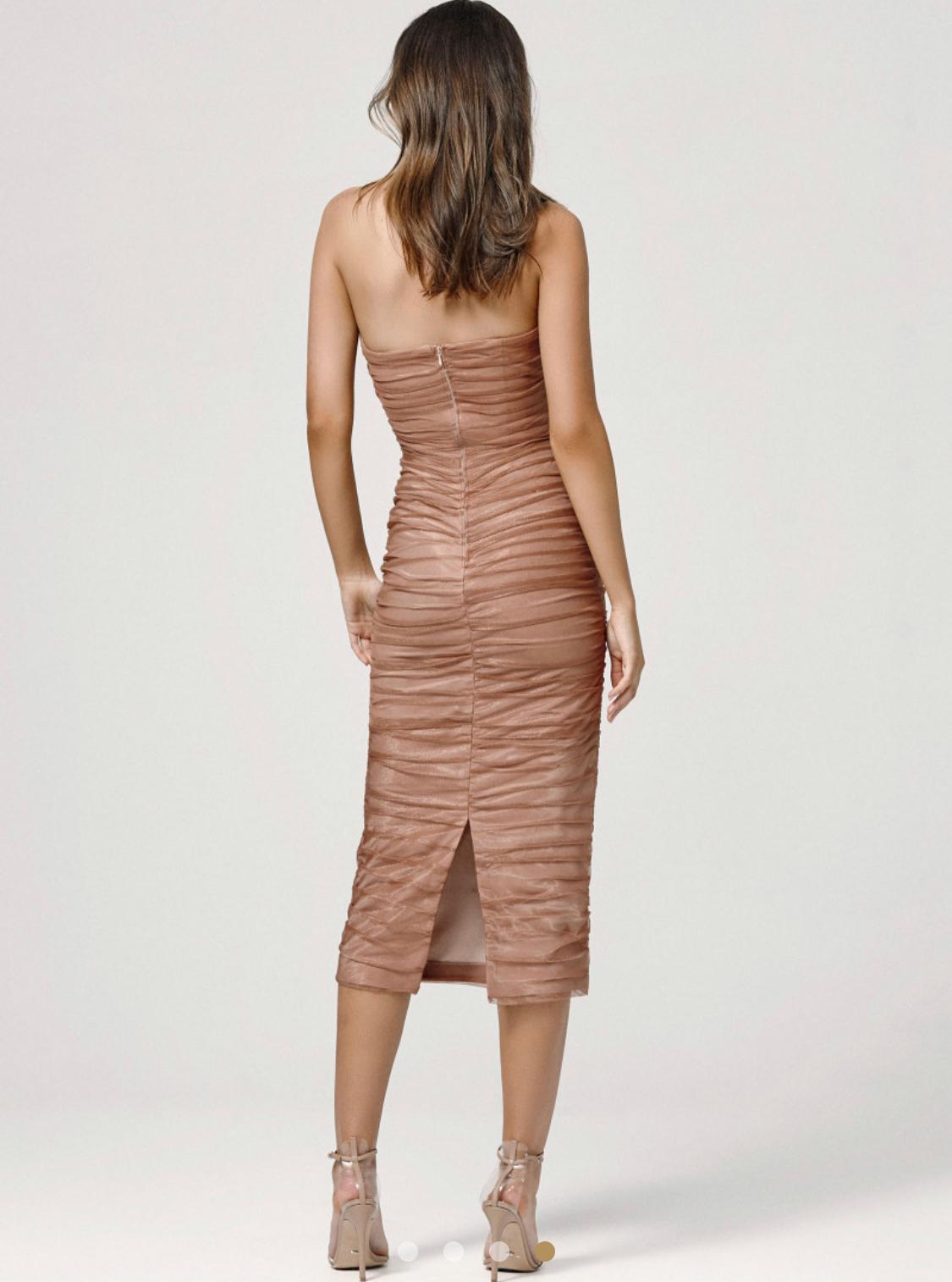 Lexi Courtney Dress brown size 8 - Image 3