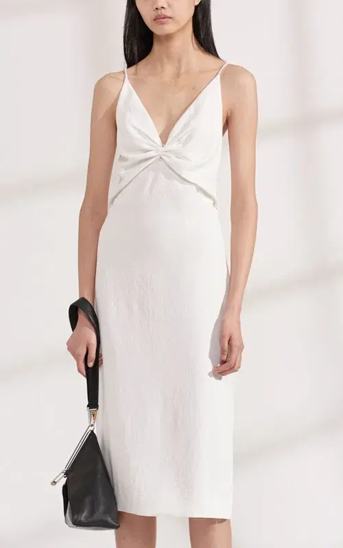 Dion Lee Pierced Slip Dress Cream Size 4 - Image 2