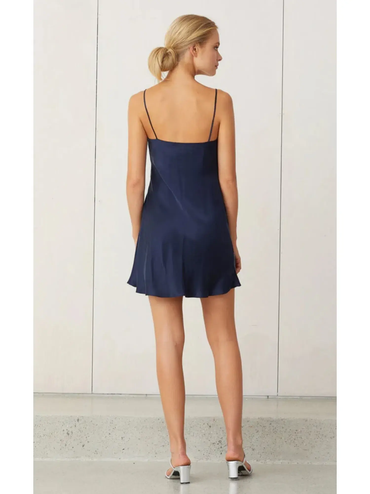 Bec & Bridge Classic Mini Slip Dress Navy Size AU 6 - Image 3