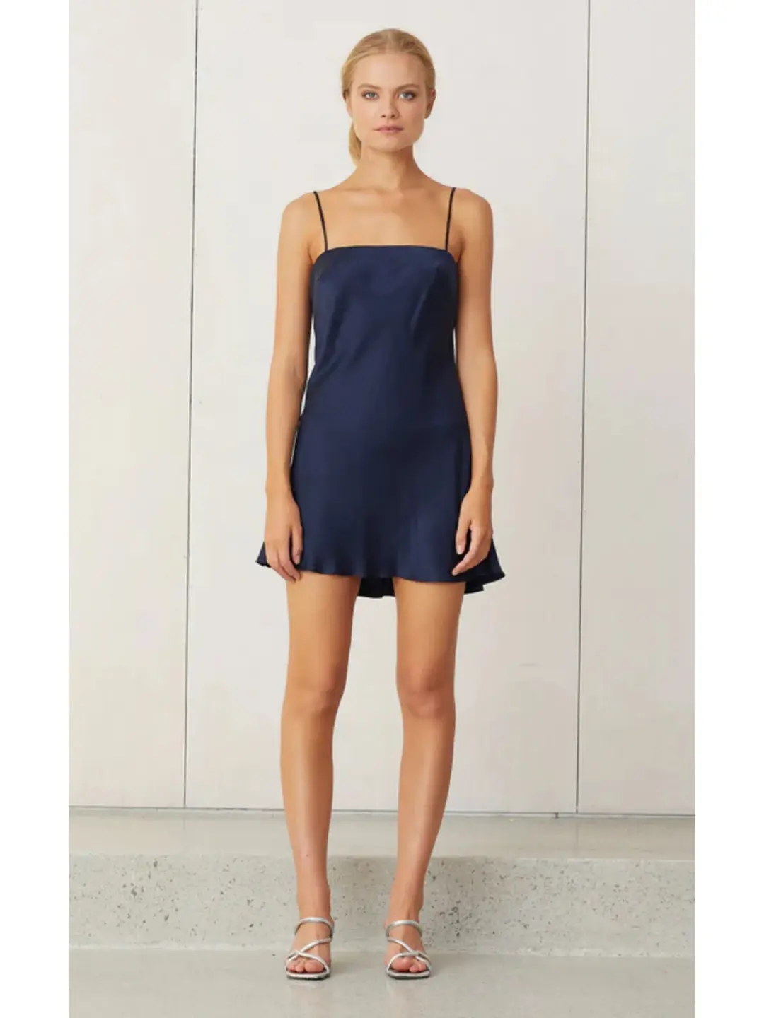 Bec & Bridge Classic Mini Slip Dress Navy Size AU 6 for rent on The Volte - main image