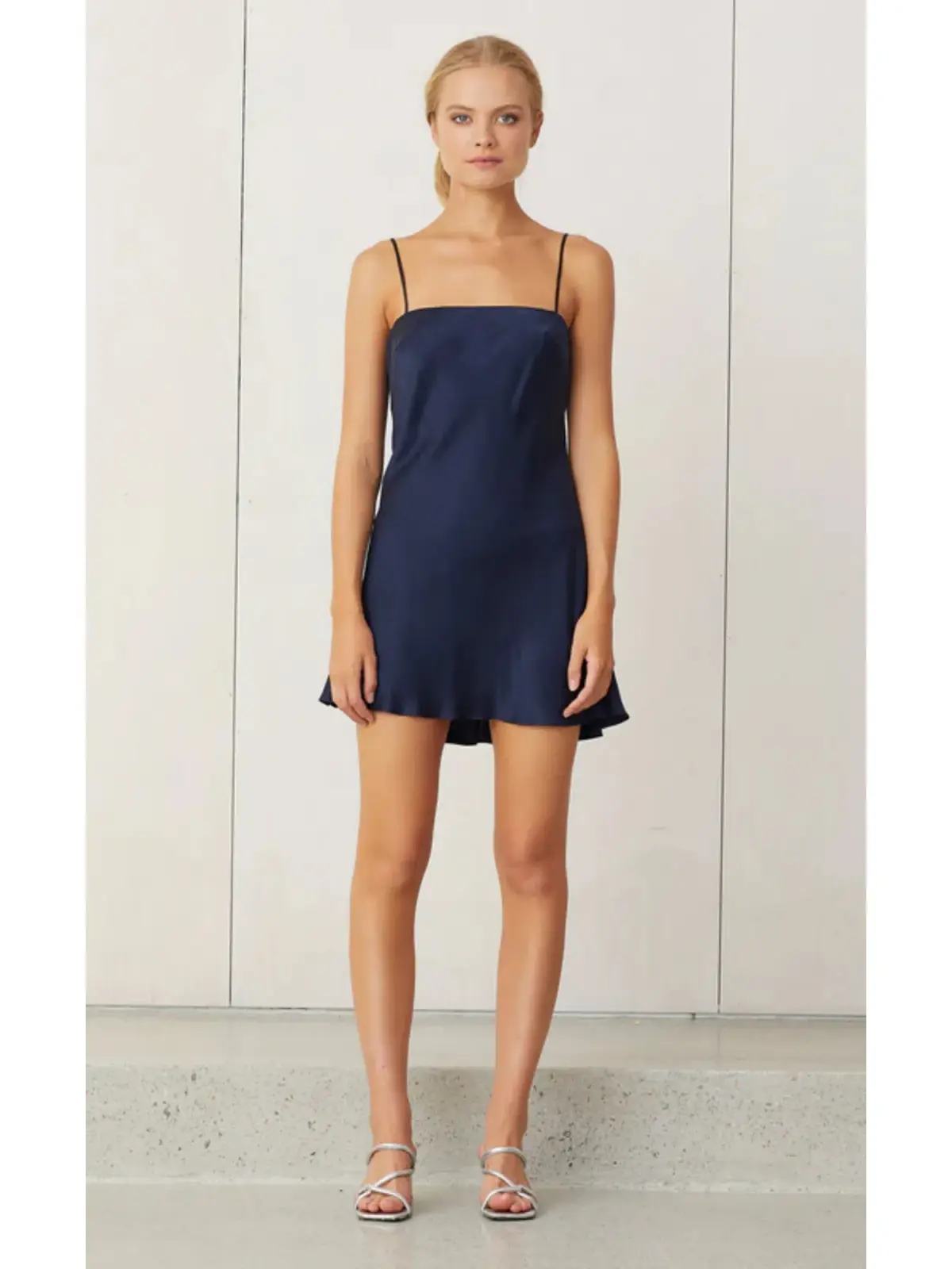 Bec & Bridge Classic Mini Slip Dress Navy Size AU 6 - Image 1