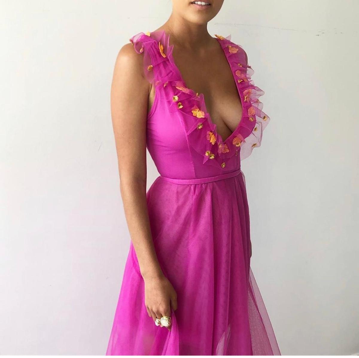 Judy Copley Couture LaLa Capri Dress Pink Size 8 - Image 2