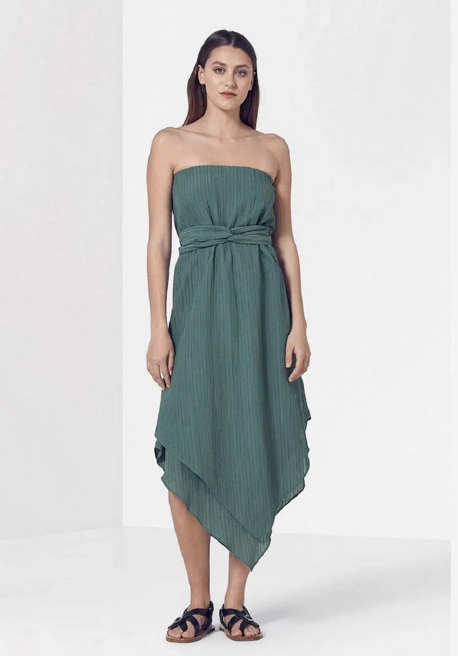 Viktoria & Woods Splendour Midi Dress Green Size 4 - Image 1