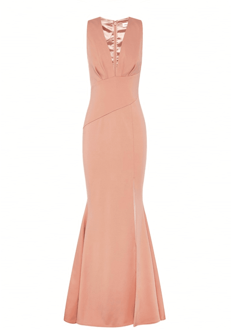 Sheike soft peach pink Maxi Dress Size 10 - Image 3